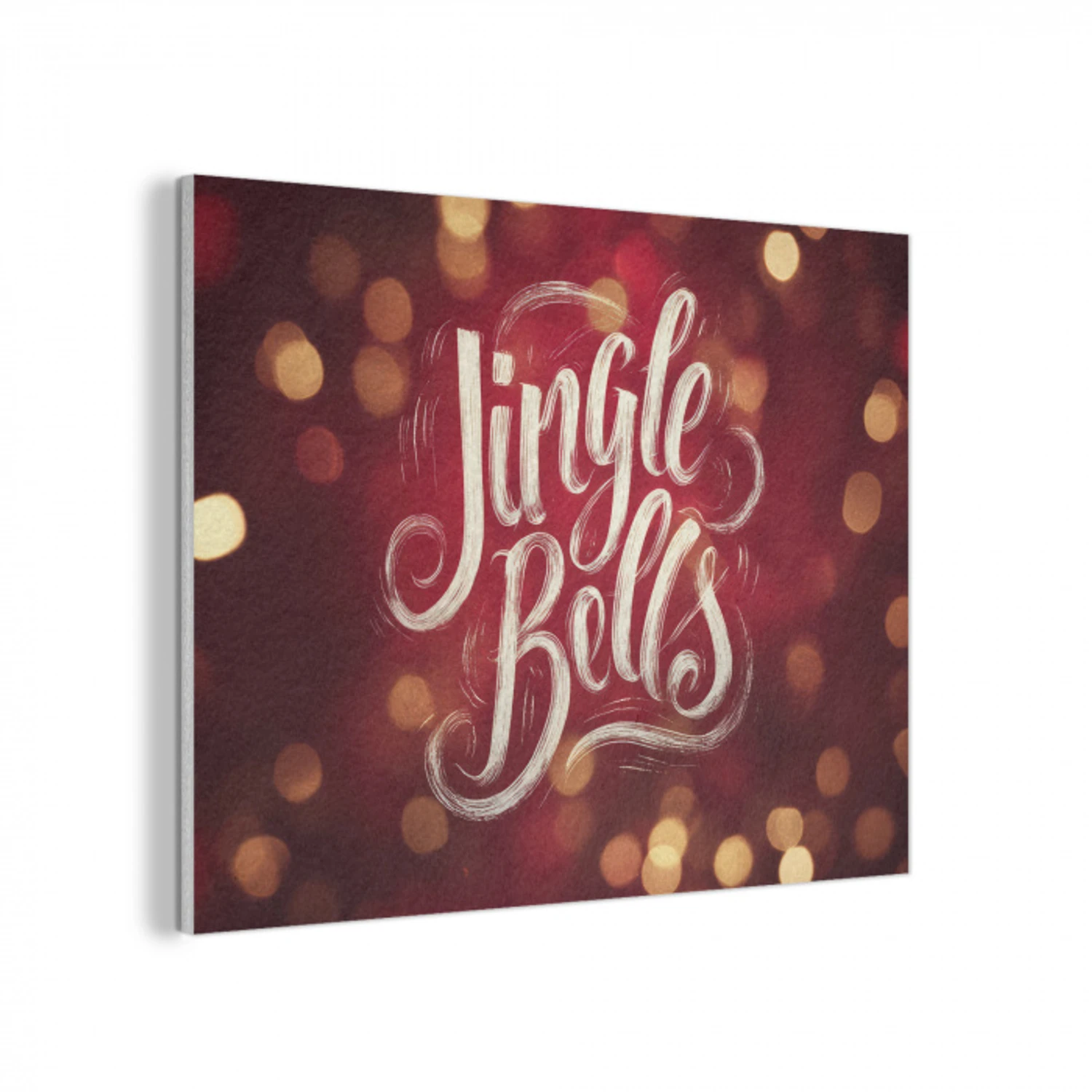 Jingle - Bells - Kerst - Rood PET vilt klein -3d