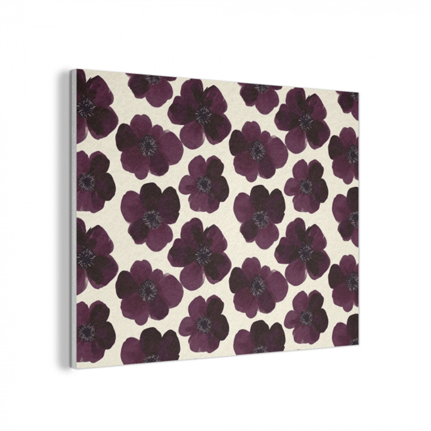 Bloemen - Aquarel - Paars PET vilt klein 837 -3d
