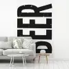 Bier - Japandi - Decoratie - Zwart fotobehang vinyl groot -woonkamer