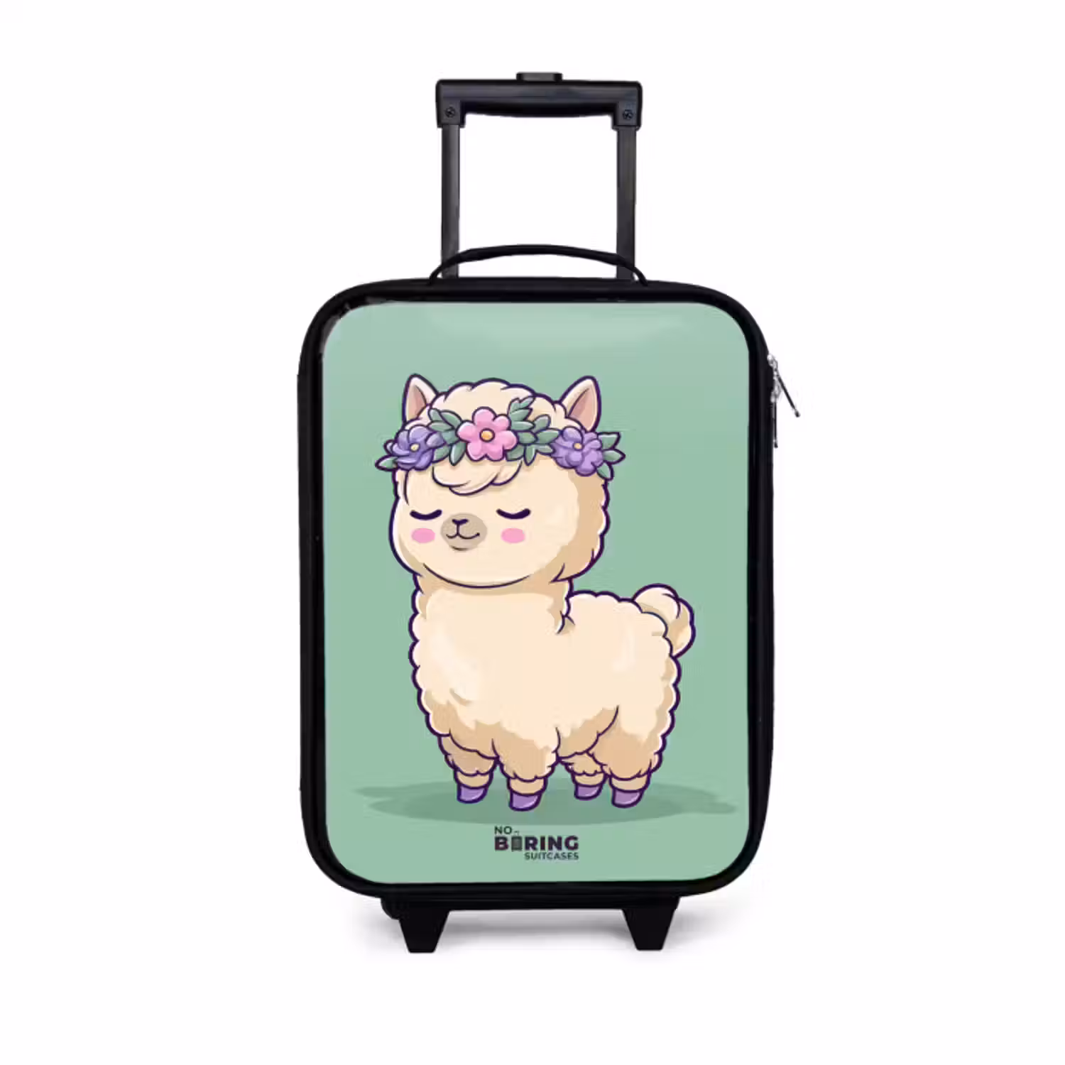 Kinderkoffer - Zwart - Kawai - Alpaca - Groen