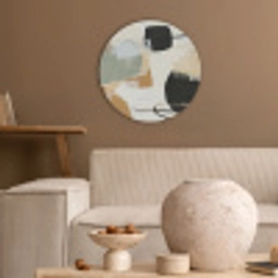 Paint - Abstract - Kleuren Akoestische PET Vilt - Rond klein -sfeer1