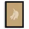 Bananen - Beige - Lijntekening - Minimalistisch KitchenYeah - Keuken - Fotolijst klein -3d