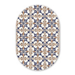 Klassiek - Patroon - Kleurrijk Wandcirkel Ovaal Forex klein 630 -3d