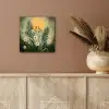 Bloemen - Bladeren - Zon - Groen aluminium wit klein -sfeer4