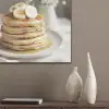 Pannenkoeken - Banaan - Siroop - Wit - Beige PET vilt klein -sfeer6_closeup