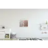 Voetstappen - Vloedlijn - Zee textielposter latten blank klein -kinderkamer
