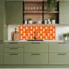 Patroon - Retro - Oranje keuken achterwand 2 middel 871 -sfeer3