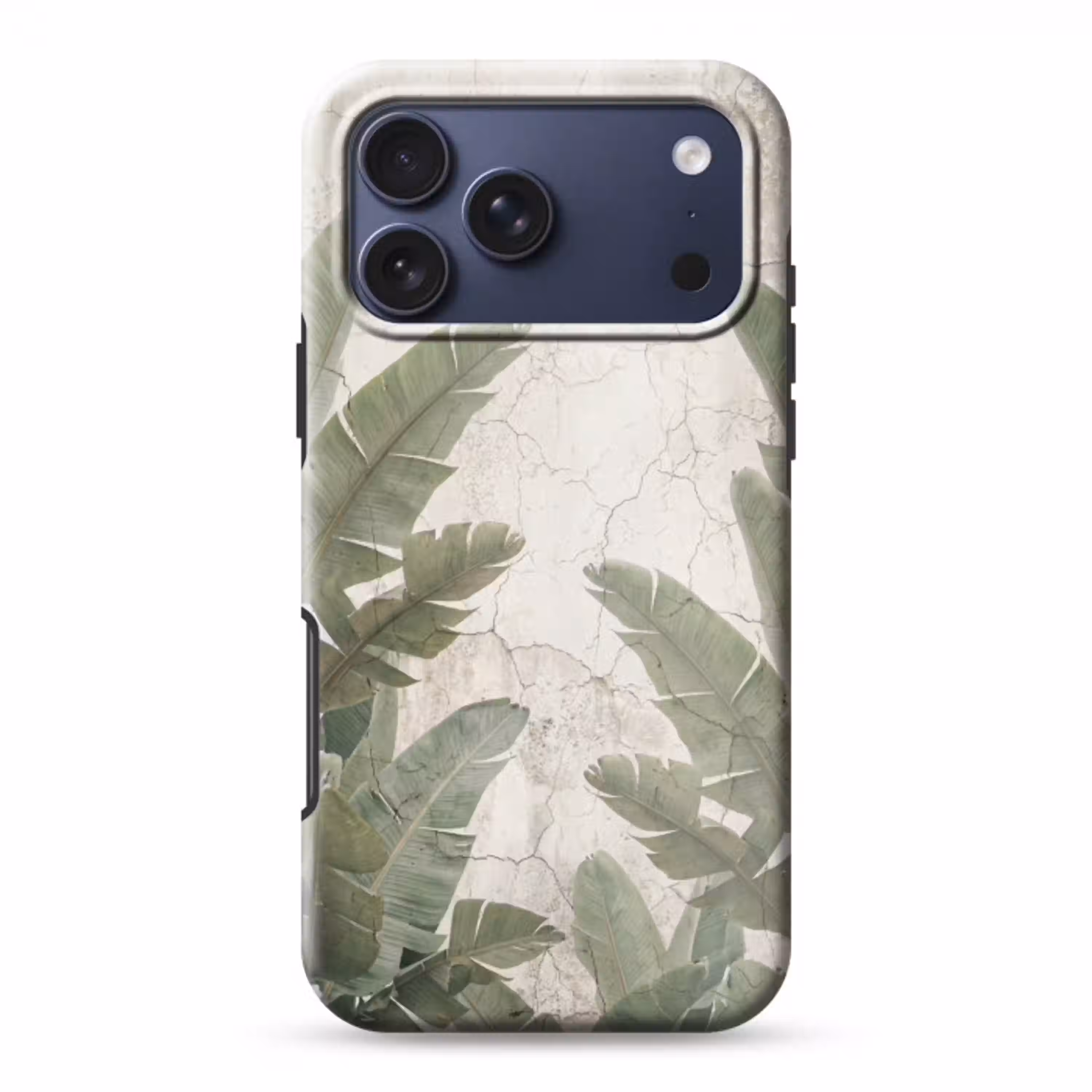 Bananenbladeren - Beton - Groen Toughcase MagSafe Apple iPhone 17 Pro Max klein -3d
