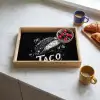 Taco - Kruiden - Witte krijtstijl - Tekst Dienblad Rechthoek middel -sfeer2