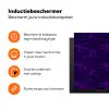 Patroon - Paars - Bloesem Inductie beschermer vinyl 3mm klein 276 -zzzzzzz-td-ups