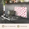 Aardbeien - Rood - Roze - Patroon keuken achterwand spatscherm klein 900 -usp_NL