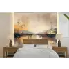 Abstract - Modern - Beige - Aesthetic - Goud fotobehang vinyl groot -bed