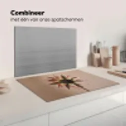 Droogbloem - Protea - Vintage - Beige - Rustiek Inductie beschermer vinyl 3mm klein -wsfeer7_website