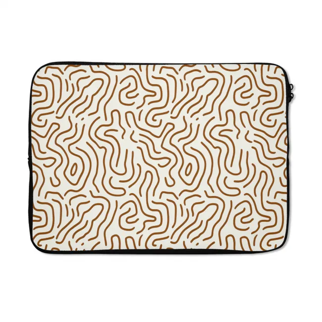 Laptophoes Minimalistisch - Patroon - Terracotta