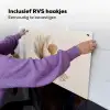 Bloem - Beige - Crème Inductie beschemer met haakjes klein -ky-ophangen-nl