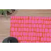 Organisch - Raster - Roze muismat rubber klein 262 -closeup