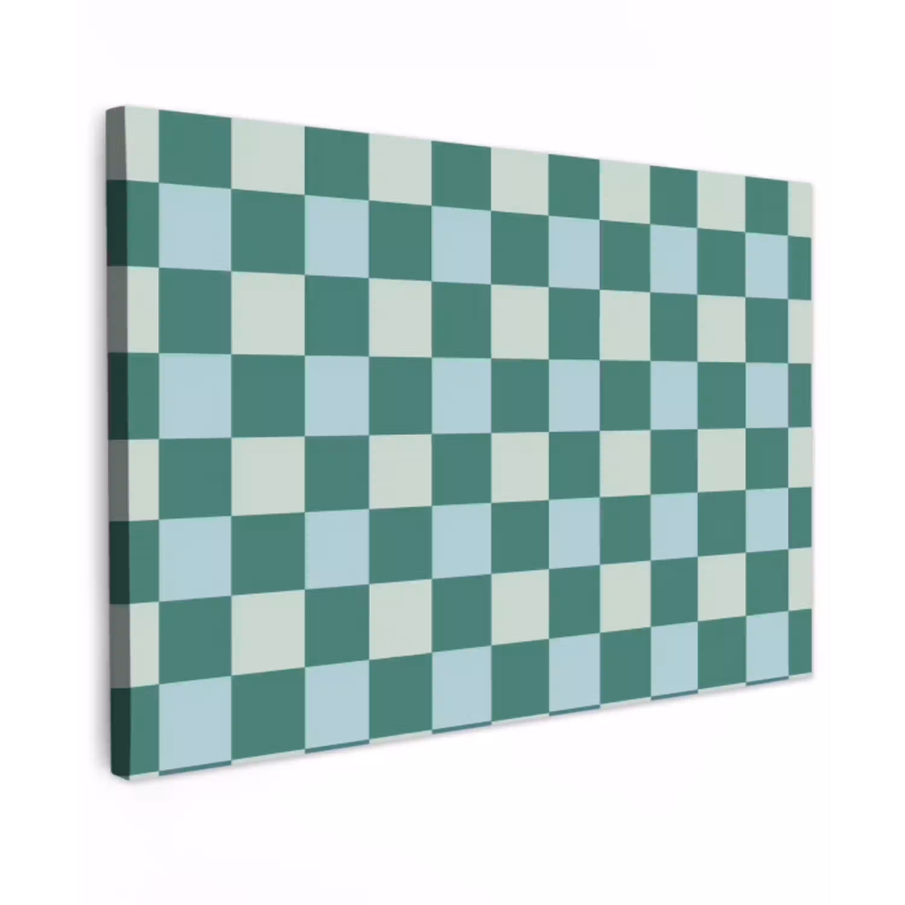 Schaak - Klassiek - Groen Tuinposter op houten frame 2 cm dik klein 845 -3d