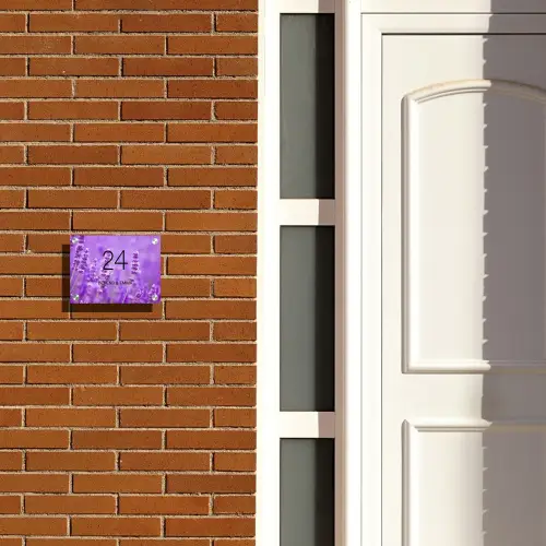 Lavendel - Klassiek Naambord Rechthoek middel -sfeer3-rechthoek-S