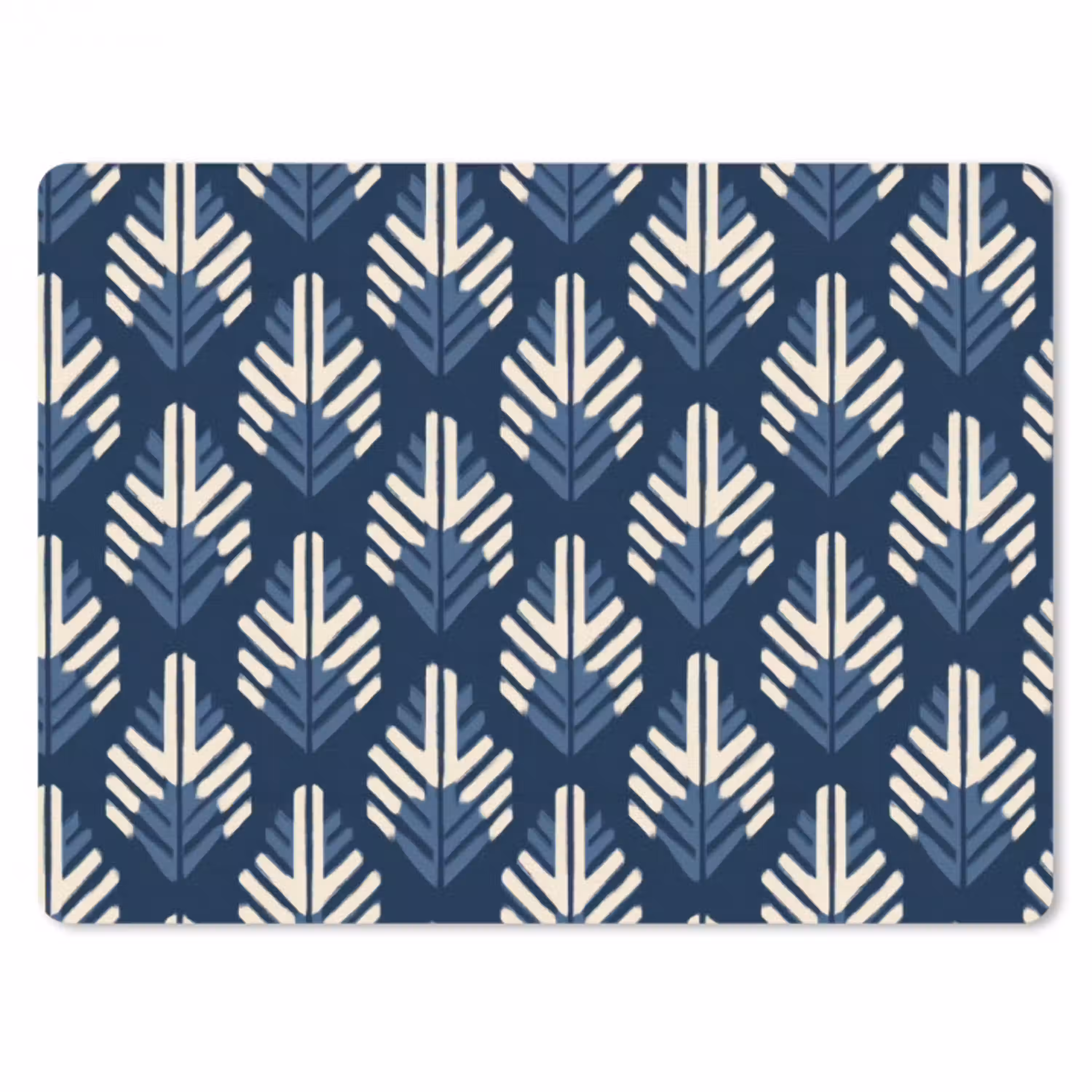 Modern - Patroon - Blauw muismat rubber klein 262 -3d