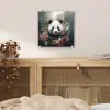 Panda - Wilde dieren - Bloemen - Natuur plexiglas 5mm klein -sfeer4