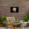 Bloem - Verf - Goud - Graffiti - Modern Tuinposter op houten frame 2 cm dik klein -sfeer3