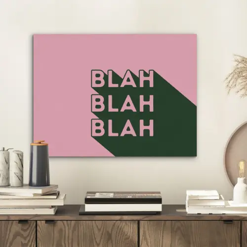 Tekst - Grafisch - Groen - Schaduw PET vilt klein -sfeer1
