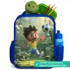 Voetbal - Jongen - Bos Kinderrugzak - Blauw middel -inhoud_NL