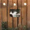 Rotsen - Zee - Boom - Groen tuinposter los doek klein -sfeer1