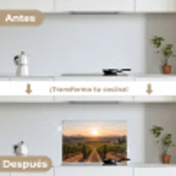 Wijngaard - Zonsondergang - Landschap keuken achterwand spatscherm klein -voor_na_ES