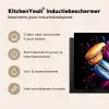 Macarons - Dessert - Graffiti - Kleurrijk - Roze - Blauw - Geel Inductie beschermer vinyl 3mm middel -sfeer2