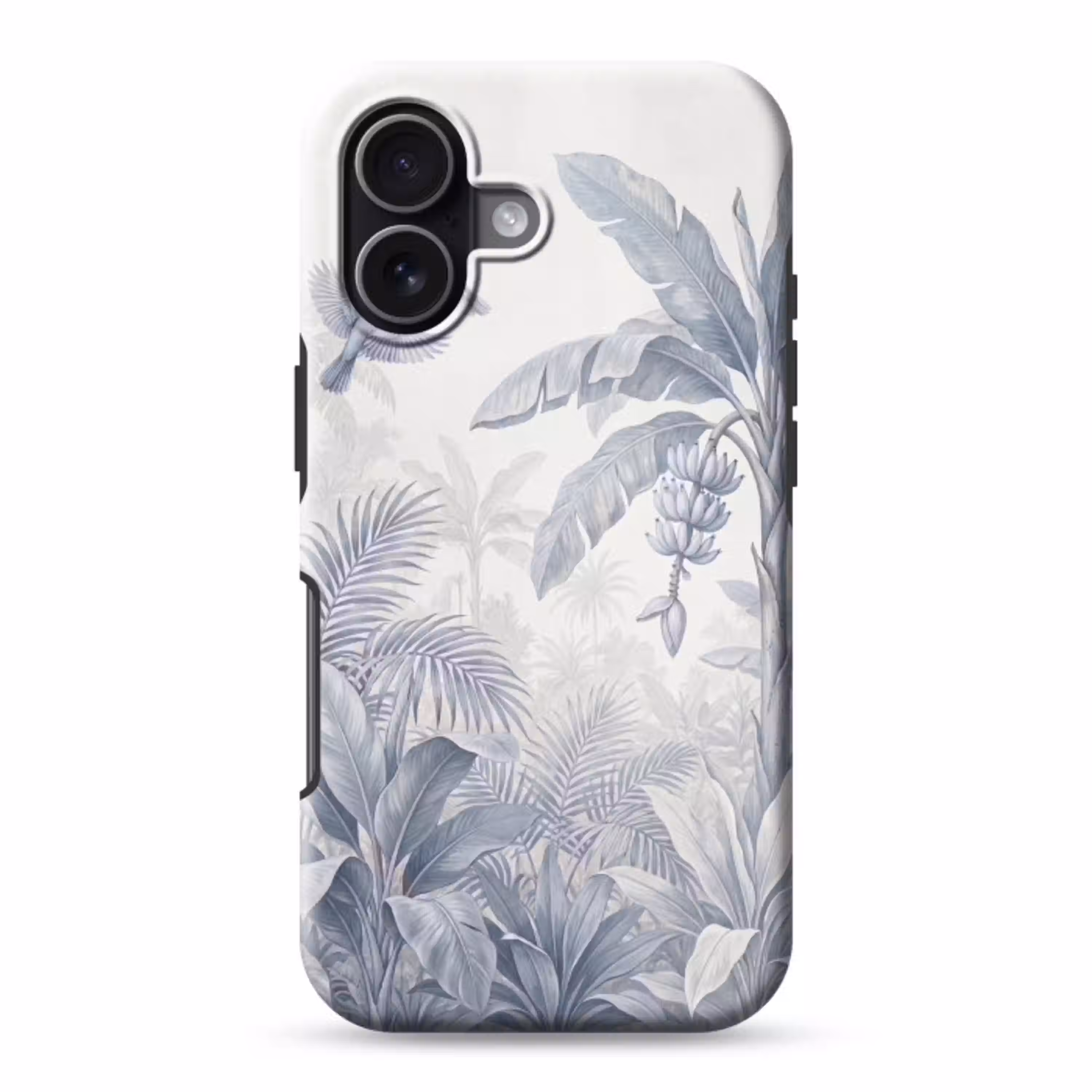 Natuur - Vogel - Jungle - Illustratie - Blauw Toughcase MagSafe Apple iPhone 17 klein -3d