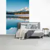 Landschap - Winter - Meer - Bergen - Uitzicht - IJs fotobehang vinyl groot -slaapkamer