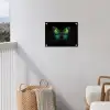 Vlinder - Groen - Opvallend tuinposter los doek klein -sfeer8