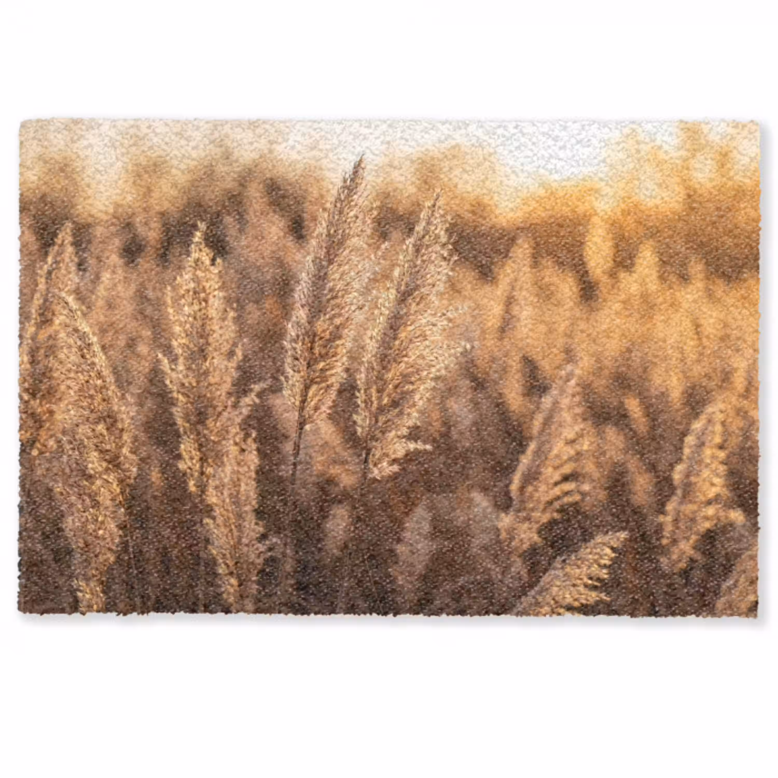 Rietpluimen - Gras - Zonsondergang - Goud - Serene Deurmat klein -zkaufland3d