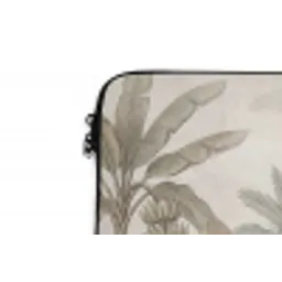 Jungle - Banenboom - Kolibrie - Beige laptophoes neopreen klein -detail