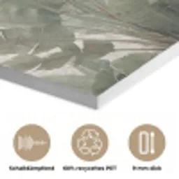 Bananenbladeren - Beton - Groen PET vilt klein -closeup_DE