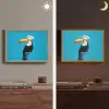 Tucan - Sokkel - Vogel - Koksmuts Light Box met batterij (Wandlamp) middel -sfeer3