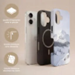 Berg - Sneeuw - Winter - Natuur - Wit Toughcase MagSafe Apple iPhone 17 klein -USP_Lagen_FR