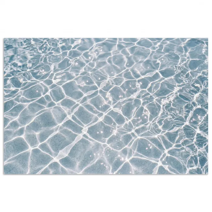 Water - Reflectie - Zonlicht poster papier klein -3d