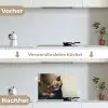 Het melkmeisje - Kunst - Oude meesters - Vermeer keuken achterwand spatscherm klein -voor_na_DE