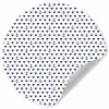 Anker - Hart - Blauw - Wit Wandcirkel behangsticker klein 186 -3d