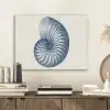 Blauw - Schelp - Spiraal PET vilt klein -sfeer1