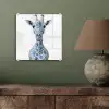Giraffe - Delfts blauw - Dieren - Minimalistisch plexiglas 5mm klein -sfeer3