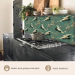 Kersenbloesem - Kraamvogels - Groen keuken achterwand 2 middel 871 -usp_EN