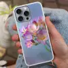 Bloemen - Paars - Overloop - Meeldraden Hoesje iPhone 16 Pro Max met koord klein -sfeer3