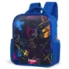 Neon sporttrofee design Kinderrugzak - Blauw middel -schuin