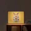 Hamster - Nootje - Geel - Knaagdier Light Box met batterij (Wandlamp kind) middel -sfeer1_kind
