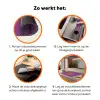 Manifest that shit - Paars - Glitter Inductie beschermer vinyl 3mm klein -zzzzzzz-td-werking