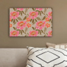 Pioenrozen - Patroon - Roze canvas 2cm klein 34 -sfeer3
