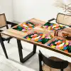 Tulpen - Kat - Kleurrijk Placemat vinyl groot -zzsfeer4_Kitchenyeah-website